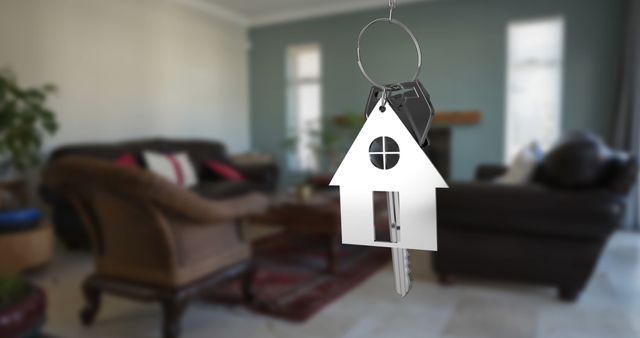 House Key Hanging in Modern Living Room Interior Concept - Download Free Stock Images Pikwizard.com