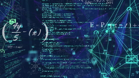 Digital Network Animation with Data and Equations in Virtual Interface