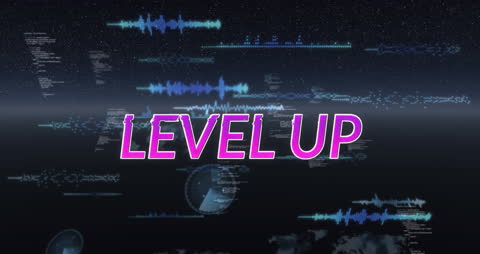 Digital Gaming Advancement Concept with Glitch Aesthetic