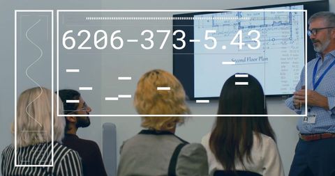 Global Finance Data Processing in Office Meeting