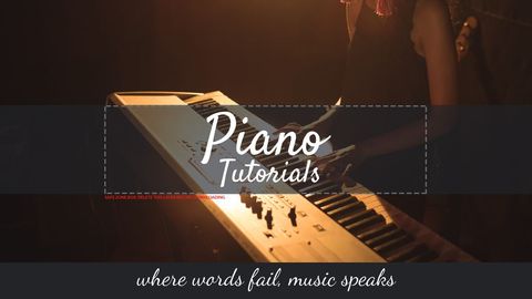 piano lesson promotion with hands elegantly playing - Download Free Stock Templates Pikwizard.com