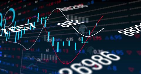 Dynamic Financial Data Showing Stock Market Trends Concept - Download Free Stock Images Pikwizard.com
