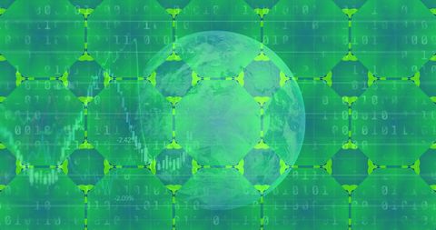 Global Financial Data in Digital Interface with Earth Hologram - Download Free Stock Images Pikwizard.com