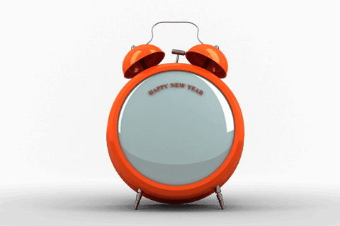 transparent alarm clock new year greeting png illustration - Download Free Stock Videos Pikwizard.com