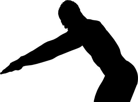 transparent silhouette of male swimmer on isolated background - Download Free Stock Videos Pikwizard.com