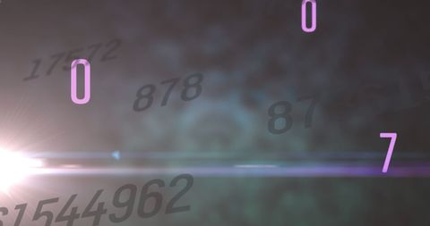abstract floating numbers on dark background with light effects - Download Free Stock Images Pikwizard.com