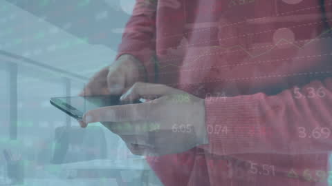 Technology and Finance Overlay with Mobile Interaction