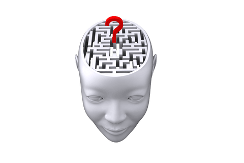 transparent head with maze mind and question mark art - Download Free Stock Videos Pikwizard.com