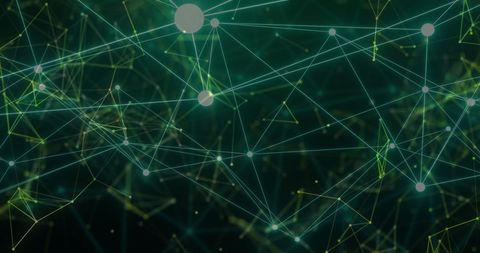 Futuristic Digital Network with Glowing Nodes - Download Free Stock Images Pikwizard.com