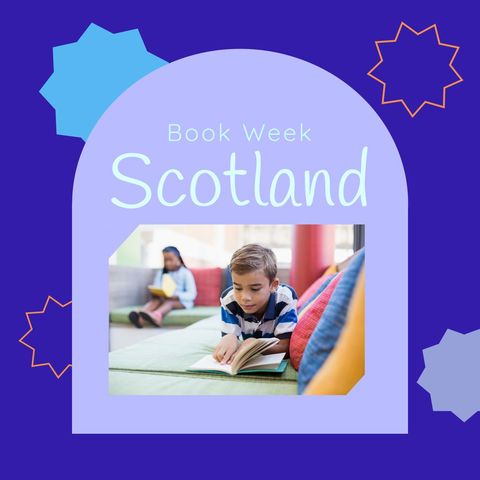 book week scotland design with children reading - Download Free Stock Templates Pikwizard.com