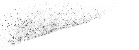 Transparent grayscale dirt particles on black background