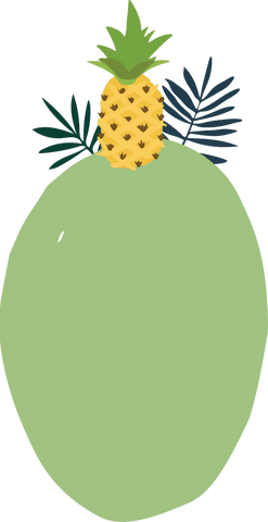 tropical pineapple illustration with transparent background - Download Free Stock Videos Pikwizard.com
