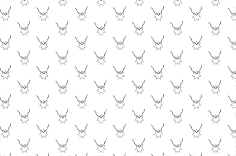 Transparent seamless star pattern on black background