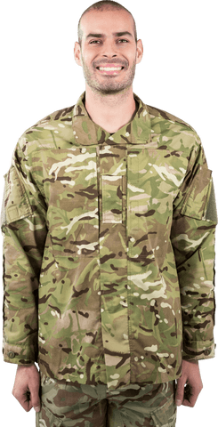 transparent standing soldier in camouflage uniform smiling - Download Free Stock Videos Pikwizard.com