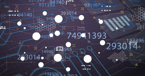 Digital Interface Abstract Visualization with Data Points - Download Free Stock Images Pikwizard.com