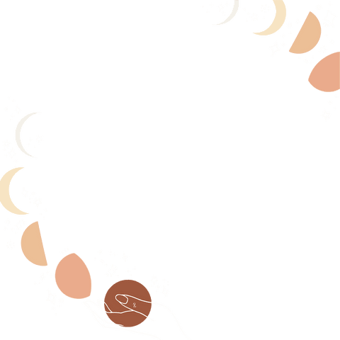 Mystical Lunar Phases with Hand and Stars on Transparent Background - Download Free Stock Videos Pikwizard.com
