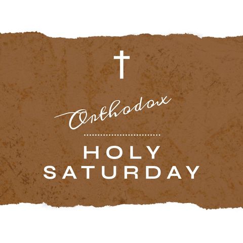 Orthodox holy saturday religious celebration