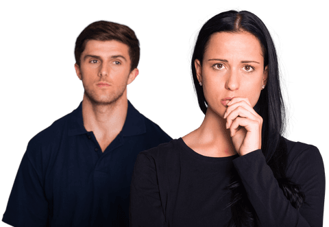 Transparent Couple in Disagreement with Tense Expressions - Download Free Stock Videos Pikwizard.com