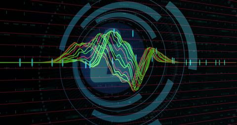 Digital Interface with Data Processing and Security Elements - Download Free Stock Images Pikwizard.com