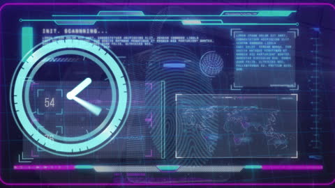 Fast Moving Clock with Digital Data Interface