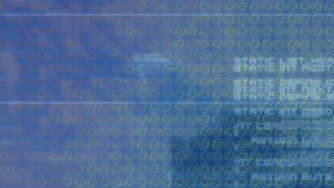 Abstract Digital Animation of Financial Graphs on Urban Background