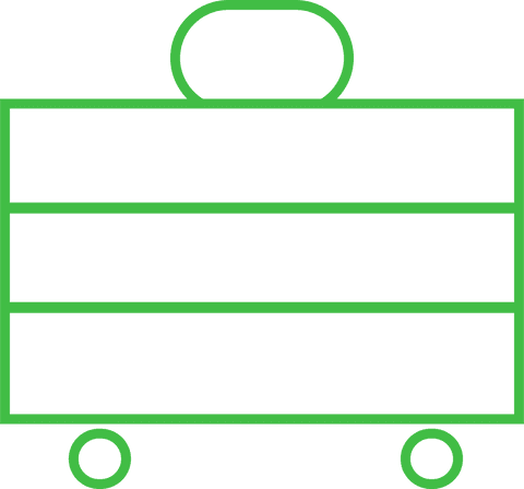 Green Suitcase Symbol on Transparent PNG for Travel Concepts - Download Free Stock Videos Pikwizard.com