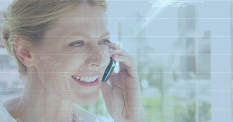 Businesswoman Discussing Global Finance on Smartphone - Download Free Stock Images Pikwizard.com
