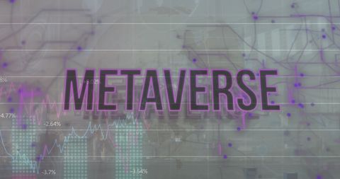Futuristic Metaverse Concept with Graphs and Data Overlays - Download Free Stock Images Pikwizard.com