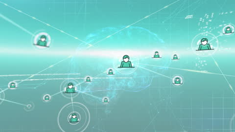 Global Connections Network Overlaying Digital Interface