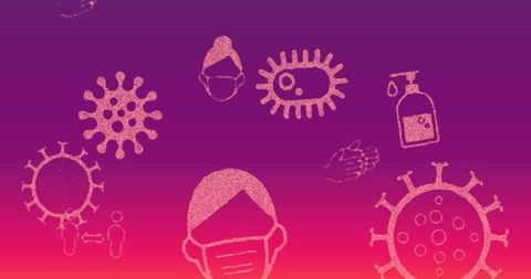Coronavirus Essentials Concept on Gradient Background - Download Free Stock Images Pikwizard.com