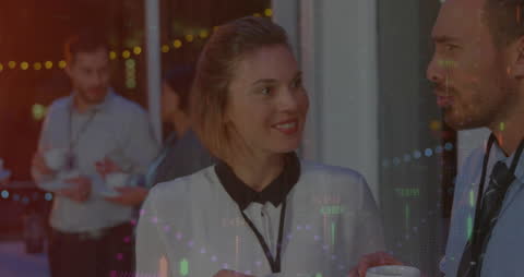 Business Interaction with Data Analysis Overlay