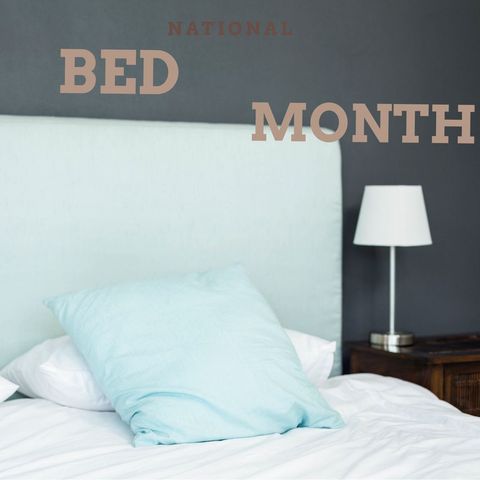 cozy bedroom promoting national bed month with relaxation theme - Download Free Stock Templates Pikwizard.com