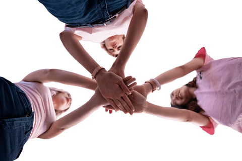 diverse women uniting hands in teamwork transparent - Download Free Stock Videos Pikwizard.com