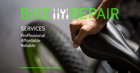 promoting professional bike repair and maintenance services - Download Free Stock Templates Pikwizard.com