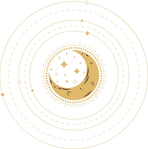 golden crescent moon with stars on transparent background - Download Free Stock Videos Pikwizard.com