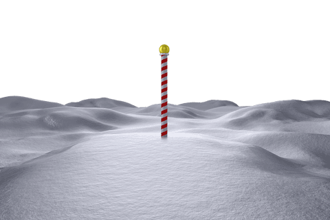 north pole marker on transparent snowy landscape - Download Free Stock Videos Pikwizard.com