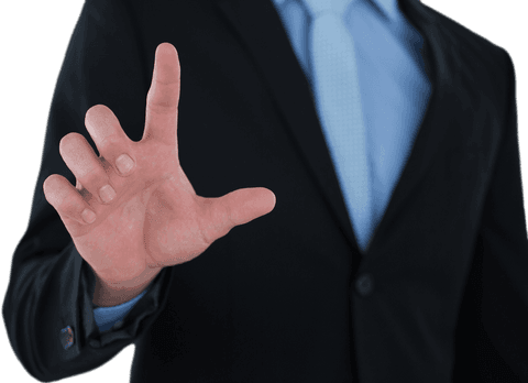businessman touching transparent virtual interface concept - Download Free Stock Videos Pikwizard.com