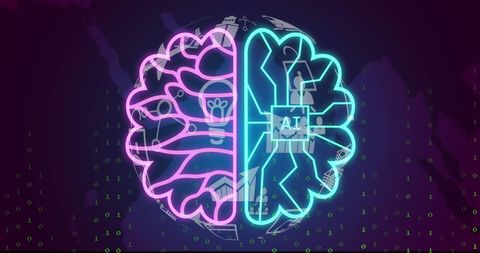 glowing digital brain illustration with artificial intelligence elements - Download Free Stock Images Pikwizard.com
