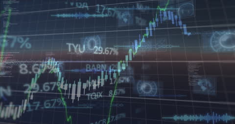 Financial Data Analysis Display with Dynamic Charts and Graphs