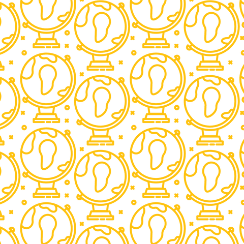seamless pattern of yellow globes on transparent background - Download Free Stock Videos Pikwizard.com