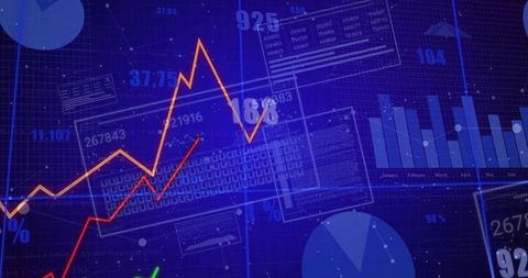Digital Data Dashboard with Graphs