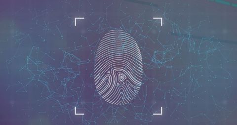 Digital Fingerprint and Circuit Connections Background - Download Free Stock Images Pikwizard.com