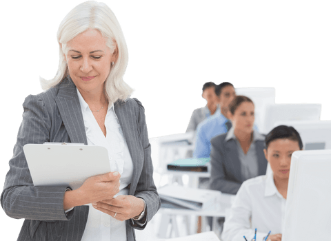 diverse business team working in office with transparent background - Download Free Stock Videos Pikwizard.com