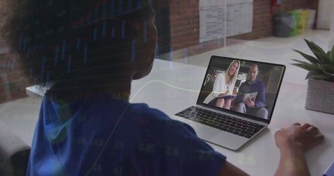 Businesswoman Analyzing Financial Data during Video Conference Meeting - Download Free Stock Images Pikwizard.com