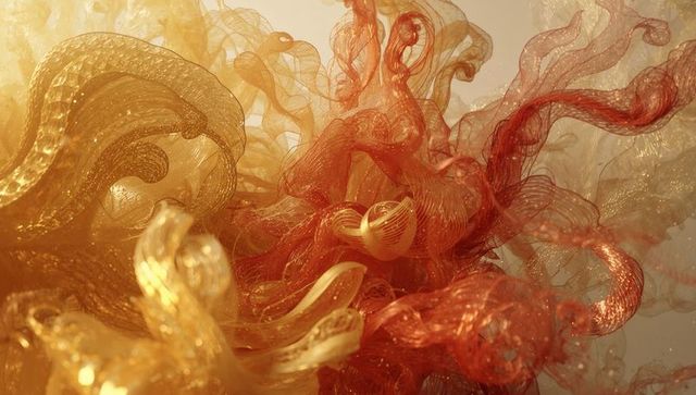 Dynamic Twisting Filaments with Translucent Glows