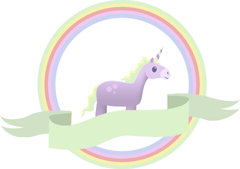 transparent unicorn magic with rainbow and ribbon fantasy theme - Download Free Stock Videos Pikwizard.com