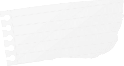 torn notebook lined paper with perforation in transparent background - Download Free Stock Videos Pikwizard.com