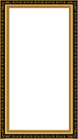 elegant rectangular ornate gold frame on transparent background - Download Free Stock Videos Pikwizard.com
