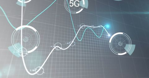 5G Technology Concept with Financial Data Visualization - Download Free Stock Images Pikwizard.com