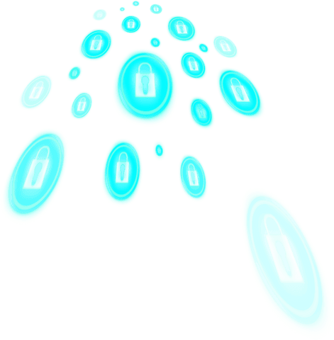 multiple neon blue transparent lock icons on white background - Download Free Stock Videos Pikwizard.com
